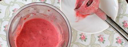 смузи с малиной и бананом. Шаг 7