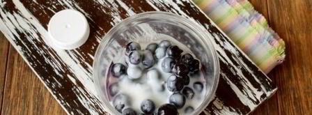 смузи с творогом, овсянкой и смородиной. Шаг 7