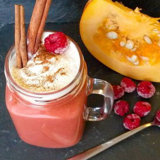 Рецепт тыквенно-малинового смузи