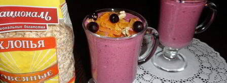 ягодный смузи с овсяными хлопьями. Шаг 6