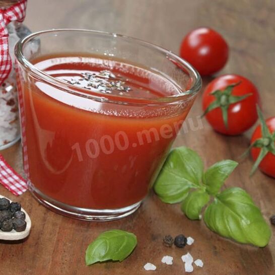 Рецепт томатного сока с солью
