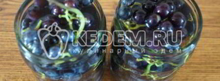 виноград в сиропе на зиму. Шаг 5