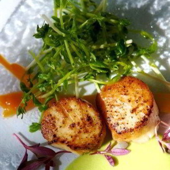 Рецепт жареных гребешков в соусе мисо и кленовом сиропе