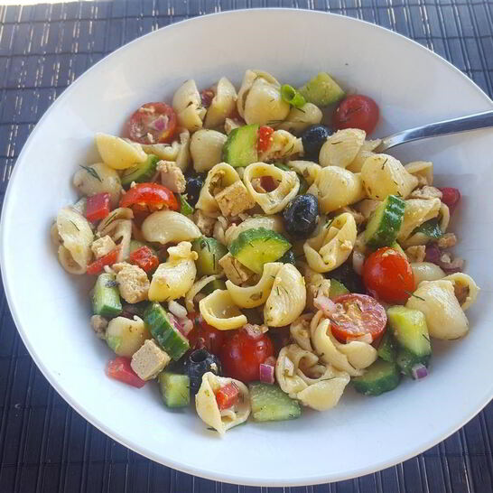 Рецепт греческого макаронного салата