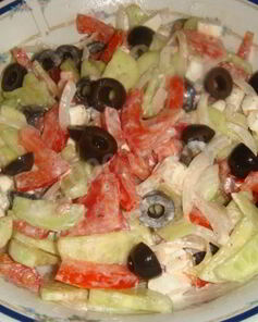 Греческий салат классический с фетой