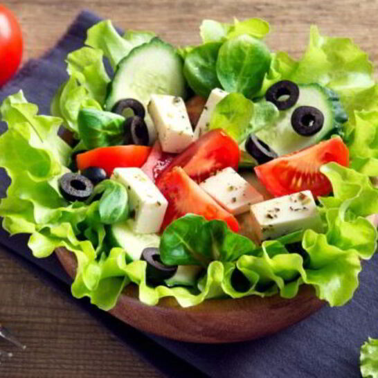 Рецепт греческого салата с брынзой по-домашнему