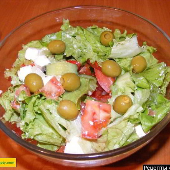 Рецепт греческого салата с фетой классический