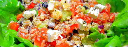 греческий салат с киноа. Шаг 8