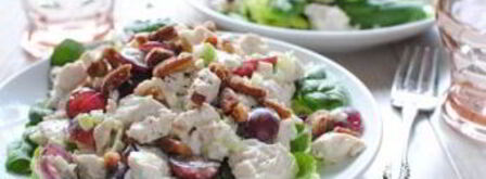 греческий салат с курицей и йогуртом. Шаг 4
