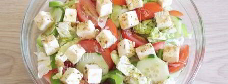 греческий салат с пекинской капустой. Шаг 14