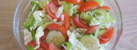 греческий салат с пекинской капустой. Шаг 13