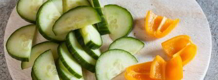 греческий салат с сухариками. Шаг 11