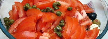 греческий салат с сыром фета. Шаг 8