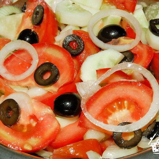 Рецепт постного греческого салата