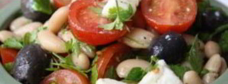 салат греческий с фасолью. Шаг 10