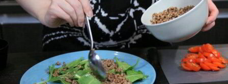 салат из гречки с баклажаном. Шаг 6