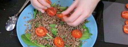 салат из гречки с баклажаном. Шаг 7