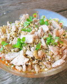 Салат из зеленой гречки