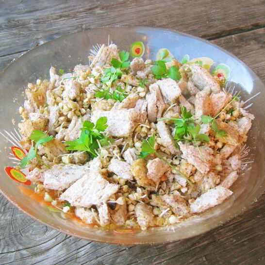 Рецепт салата из зеленой гречки