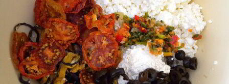 запеканка салат греческий. Шаг 3