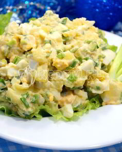 Картофельный салат на Рождество