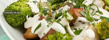 картофельный салат с брокколи, мелиссой и тархуном. Шаг 10