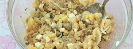 картофельный салат с горчичной заправкой. Шаг 5