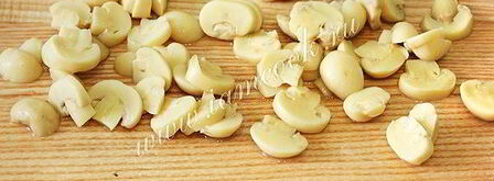 картофельный салат с маринованными грибами. Шаг 7