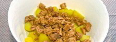 картофельный салат с тунцом. Шаг 6