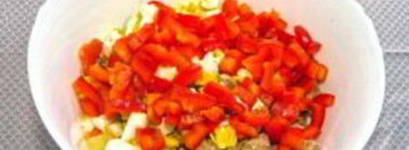 картофельный салат с тунцом. Шаг 8