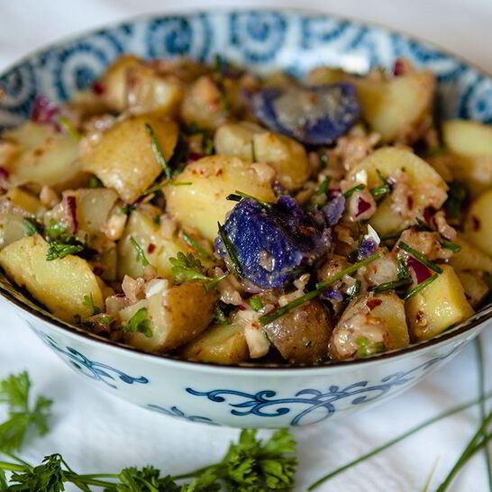 Рецепт постного картофельного салата