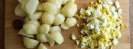 пряный картофельный салат с укропом. Шаг 4