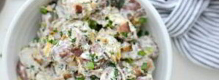 салат из картофеля и бекона. Шаг 6