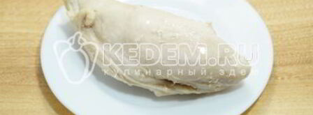 салат с картофелем фри новогодние мотивы. Шаг 4