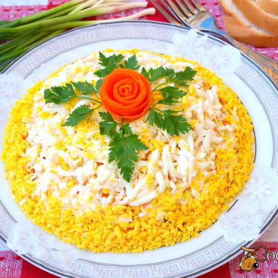 Рецепт салата с картофелем и курицей