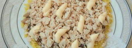 салат с картофелем и курицей. Шаг 4