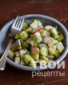 Салат с картофелем