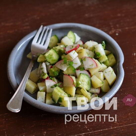 Рецепт салата с картофелем