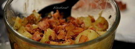 теплый картофельный салат. Шаг 7