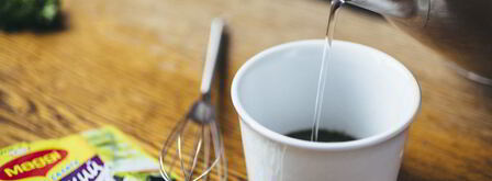 теплый салат с молодым картофелем и хрустящим беконом. Шаг 10