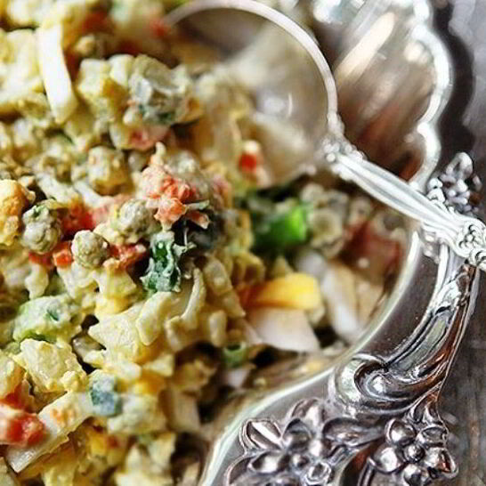 Рецепт диетического оливье