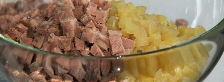 оливье без майонеза. Шаг 3