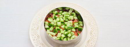 оливье с семгой. Шаг 8