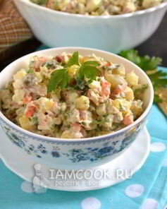 Оливье с тунцом