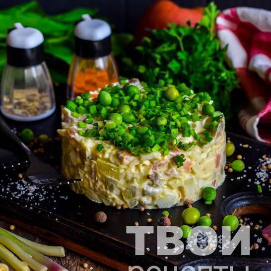 Рецепт оливье со скумбрией