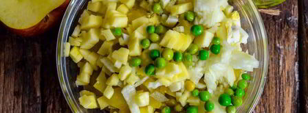 оливье со скумбрией. Шаг 6