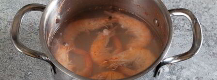 постный оливье с креветками. Шаг 4