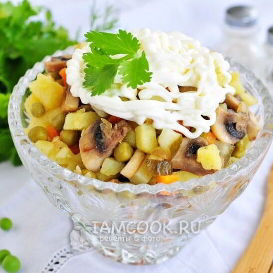 Рецепт постного оливье