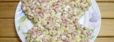 салат обезьянка оливье. Шаг 6