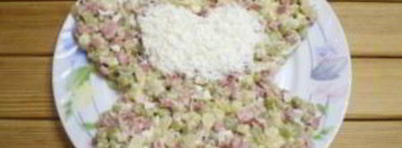 салат обезьянка оливье. Шаг 7